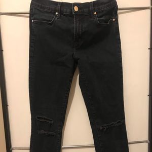 Jbrand cropped skinny blue mercy jeans